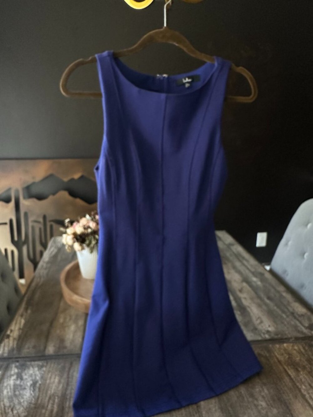Lulus Cobalt Blue Sleeveless Fit & Flare Midi Dress – Size S
